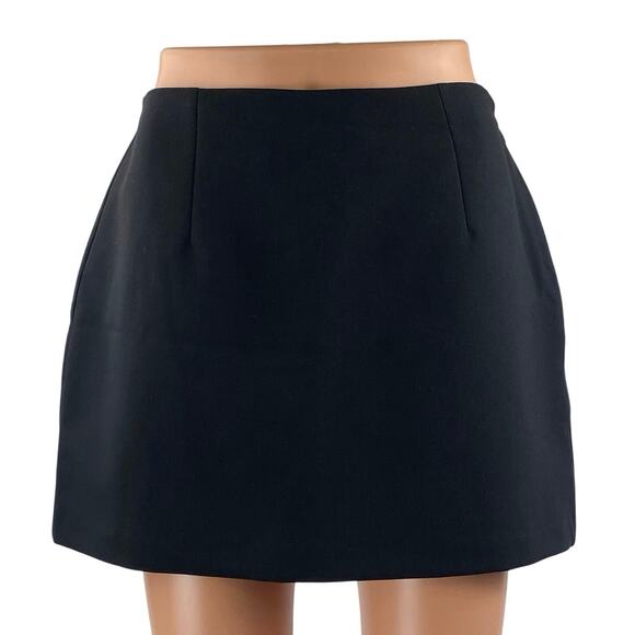 Abercrombie & Fitch The A&F Scarlet Black High Waisted A Line Mini Skirt Size S - Picture 1 of 4
